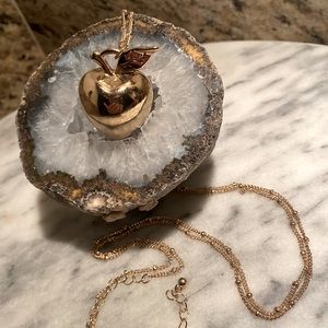 Apple pendant necklace